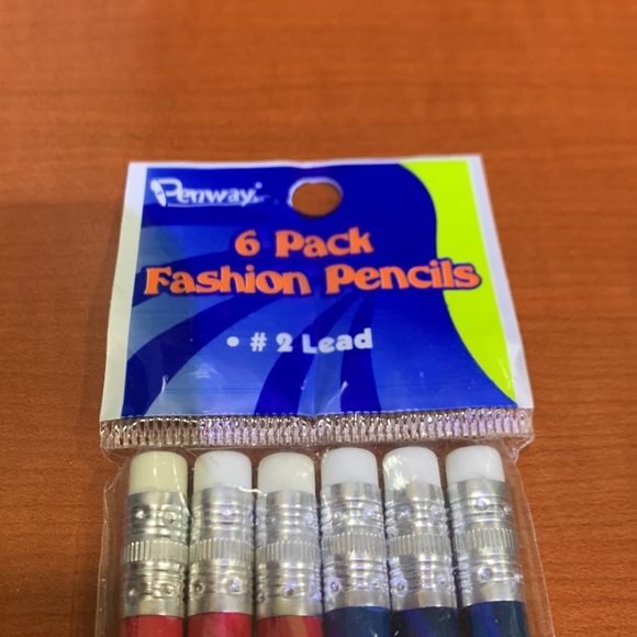 Patterned pencils 6pk - Picture 3 of 4